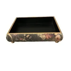 Decoline | Accents | Decoline Victorian Floral Footed Jewelry Writing ...